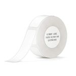 NIIMBOT Thermal Label Maker Paper 0.47"×1.57" White Stickers Waterproof Tear-Resistant Replacement for D11/D110 Label Printer Office&Home 160 Labels/Roll (12×40mm)