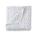 100% Muslin Cotton 4 Layer Baby Quilt | Crib Blanket for Newborn to 5 Years, Soft Dream Blanket, Baby Blankets for Girls & Boys, Lightweight Newborn Nursery & Crib Blanket,Baby Shower Gift_Multi Dot