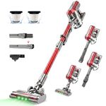 Akitas V10A Cordless Vacuum Cleaner 450W BLDC Motor 45kPa Suction 60min Runtime Lightweight Stick & Handheld LED Power Brush with Green Light Tangle-Free Ideal for Carpet Hard Floors & Pet Hair