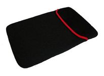 FEDUS Reversible Fully Padded Laptop Bag Cover Case Soft Cotton Pouch Sleeve dust Protection Cover for 15.6 Laptop (Black/Red)