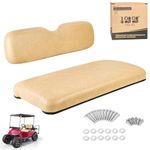 10L0L Front Seat Assembly Kit for EZGO TXT 1994-2013 Golf Cart, Factory Style Seat Cushions & Seat Back, Tan