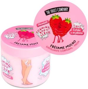 The Fruit Company Exfoliante Corporal de FRESA 400gr | 2 en 1 Exfolia y Enjabona