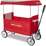 Radio Flyer 3957A EZ Wagon with Canopy, Folding Trolley for Kids, Garden and Cargo cart, Ages 1.5+, Red,‎103.98 x 54 x 102.99 cm; 10 Kilograms