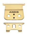 Andis - Cordless Trimmer Carbon-Steel Replacement T-Blade - Close Cutting with Zero Gapped, Deep Tooth Design, Long-Life Blade & Stays Sharp - for Model GTX-Z, Cordless T-Outliner Li Trimmer - Gold