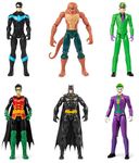 DC Comics, Batman 6-Pack | Batman, Robin, Nightwing, The Joker, The Riddler, Copperhead | 30-cm Action Figures, Kids’ Toys for Boys and Girls Ages 3 and Up