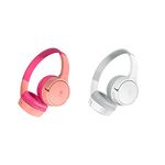 Belkin SoundForm Mini Kids Wireless Headphones with Built in Microphone, On Ear Headsets Girls and Boys For Online Learning, School, Travel Compatible with iPhones, iPads, Galaxy and more - Twin Pack