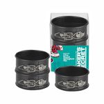Baker's Secret 10cm Essential Line 3 Pcs Mini Springform Round Pan Set with Stainless Steel Lock | Round Mould | for Baking Cake Tin | Microwave & Dishwasher Safe | Dark Gray | 1 Year Warranty