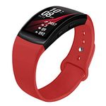 Compatible with Gear Fit 2 Band/Gear Fit 2 Pro Bands, NAHAI Soft Silicone Replacement Bands Wristband for Samsung Gear Fit 2 and Fit 2 Pro Smartwatch, Small, Red