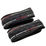 Vittoria Zaffiro Pro G2.0 Graphene Folding Clincher Tire 700x25C, Black, 2 Tire, VT2092