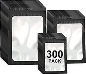 300 Pack 3 Sizes Resealable Mylar B