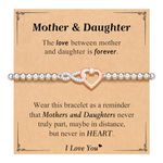 D Dongjiangjin Gift Mothers Day Gifts for Mum from Daughter, Mother and Daughter Gifts, Mother Mum Daughter Bracelet Jewellery Birthday Christmas Gifts for Mum Mummy Daughter