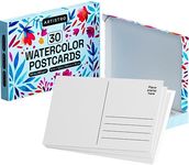 ARTISTRO 30 Watercolor Postcards 4x6 Inches - Heavyweight Paper Cards 140lb (300gsm) - Blank Postcards for Mailing, DIY Thank You Card, Greetings Cards, Christmas, Invitations, Birthday and More