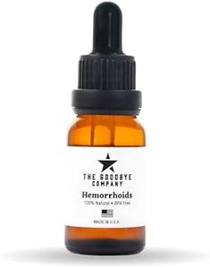 The Goodbye Company Hemorrhoid Treatment - Natural Vegan Hemorrhoid Healing Serum, Shrink Hemorrhoids, Made in USA (15 mL)