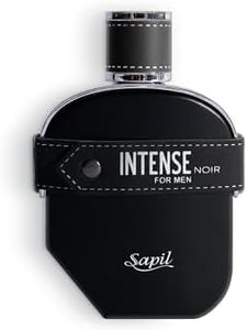 Sapil Intense Noir Eau de Parfum for Men – Aromatic Ambery Fragrance with Lemon, Birch & Bergamot – Bold Scent with Patchouli, Black Pepper & Leather – Long-Lasting Perfume with Musk & Amber – 100ml