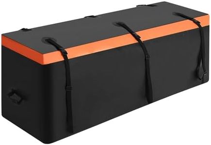 GarveeTech Hitch Cargo Carrier Bag 15 Cu Ft, Heavy Duty Waterproof Cargo Traveling Bag for Car Truck SUV Vans' Hitch Trays and Hitch Baskets, 6 Reinforced Straps, Waterproof Zip