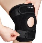 Pure Health Adjustable Knee Support Open Patella - Reinforced Knee Brace for Arthritis, Joint Pain Relief, ACL, Meniscus Tear, Runners Knee, Walking, running ((Size S-M: (28cm – 35 cm)))