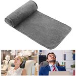 Weysat Neck Pillow for Recliner Head Pillow Adjustable Plush Pillow Neck Roll Non Slip Fleece Couch Neck Head Support Pillow for Travel Home Recliner Sofa Armchair(Dark Gray)