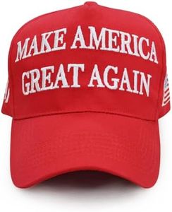 DISHIXIAO Make America Great Again Adjustable Baseball Caps, Unisex Snapback Sports Hat, Red, One Size-Large