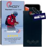 PHOOZY Ultra-Durable Thermal Phone Case for Extreme Cold | Insulated Phone Case Extends Battery Life 4X | Snowboard & Ski Gear | As Seen on Shark Tank (XP3 Black-Large)