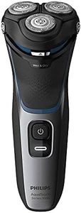 Philips Shaver Series 3000 Wet and Dry Cordless Electric Shaver with ComfortCut Blade System, 5-Direction Pivot and Flex Heads and Pop-up Trimmer, Shiny Black, S3122/51