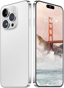 Nawfait 15 ProMax Smartphone, 6+256GB Unlocked Phone, Android 13.0, 48+108MP Zoom Camera, Mobile Phone with Build-in Pen,Long Battery Life 6800mAh, Dual SIM, 6.7“ HD Screen,5G/4G Phone (White)