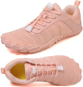 Barefoot Shoes Men Women Minimalist Shoes Zero Drop Workout Cross-Trainer Hiking Water Wide Toe Box Grounded Footwear Weightlifting Walking Lotus Pink