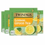 Twinings Green Tea with Lemon 320 Tea Bags (Multipack of 4 x 80 Bags)