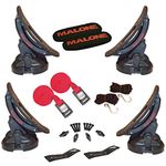 Malone Saddle Up Pro Universal Car Rack Kayak Carrier (Set of 4) with Bow and Stern Lines