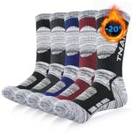 RUIXUE Mens Sports Socks Athletic Cushion Walking Socks Breathable Crew Socks Outdoor Multi Performance Socks for Hiking Trekking Running (5 Pairs/6 Pairs)