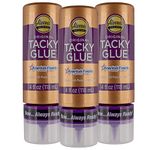 All Purpose Tacky Glue – Dries Clear – 4 OZ – 3 Pack