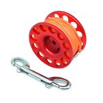 Namvo 30m Diving Finger Spool, Finger Reel Foot Dive Reel with P-Shaped Hook for Diving