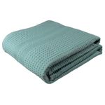 GILDEN TREE Waffle Towels Quick Dry Lint Free Thin Bath Sheets 40x80 Oversized Extra Large for Adults, Classic Style (Seafoam)