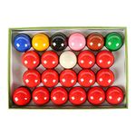 Aska Billiards Snooker Balls Set, 22 Balls Including a Cue Ball, 2-1/16 inch