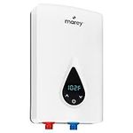 Marey ECO150 220V/240V-14.6KW Tankless Water Heater with Smart Technology, Small, White