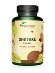 Vegavero Shiitake Mushroom Extract | 22,500 mg from 15:1 Extract | 40% Polysaccharides & 30% Beta-glucans | Highly Dosed | NO Additives | Vegan