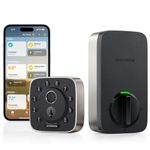 ULTRALOQ Bolt Fingerprint Smart Lock, Works with Apple HomeKit, Built-in WiFi Keyless Entry Door Lock, Voice Control with Siri, Alexa, Google, Smart Deadbolt, Door Status Detection, IP65 Waterproof