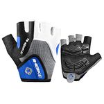 Inbike Men's Bike Gloves Gel Pad Half Finger Mountain Bicycle Cycling Riding Biking Gloves Blue Medium