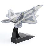 NUOTIE Classic USA F22 Raptor Fighter Attack Pre-Build Model 1:100 Aircraft Alloy Diecast Airplane Military Display Model Aircraft for Collection or Gift