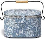 Prym 612656 Sewing Basket L Oval Woodland