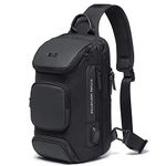 Bange Sling Bag, Waterproof Men's Chest Bag Shoulder bags Crossbody Sling Backpack for Men Sling Backpacks7086black