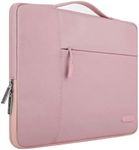 MOSISO Laptop Sleeve Compatible with MacBook Air 11 inch, 11.6-12.3 inch Acer Chromebook R11/HP Stream/Samsung/ASUS/Surface Pro 8/7/6/X/5/4/3, Polyester Multifunctional Briefcase Bag, Pink