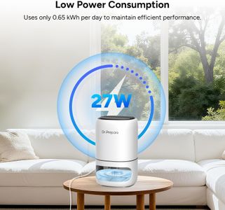 DR.PREPARE Dehumidifier 1000ml – Compact Moisture Absorber, White