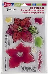 Stampendous Poinsettia Parts Clear Stamp Set
