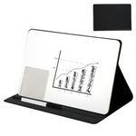 Portable Small Whiteboard A4, Mini Reusable Dry Erase Board with Stand with Marker Wipe Cloth Magnetic Dry Erase Board and Pen for Children's Drawing Office Meeting Business Home