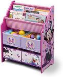 Delta Children Minnie Mouse Wooden Sling Bookshelf Bookcase Organizer, Pink
