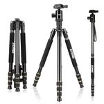 Zomei Z668 Professional DSLR Camera Fluid Head Tripod Monopod with Tripod Ball Head Travel Bag Compact Lightweight for Digital Camera and DSLR Canon Nikon Sony Olympus Panasonic etc