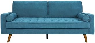 Levede Sofa Fabric 3-Seater with Bo