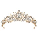 SWEETV Jeweled Wedding Tiaras and Crowns for Women, Metal Princess Tiara Queen Crown for Bride, Bridal Headpieces for Birthday Quinceanera Pageant Prom, 2.36x5.51 Inch (Pack of 1), metal Rhinestone