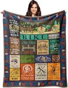 XALAZY Bike Gifts for Women/Men Blanket 60"X50", Gifts for Bicycle Enthusiasts, Bicycle Enthusiast Gifts, Bike Decorations, Cycling/Bicycle Gifts for Men, Mountain Bike Gifts, Gifts for Bicycle Riders