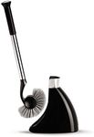 simplehuman Toilet Brush and Holder, Stainless Steel, Black